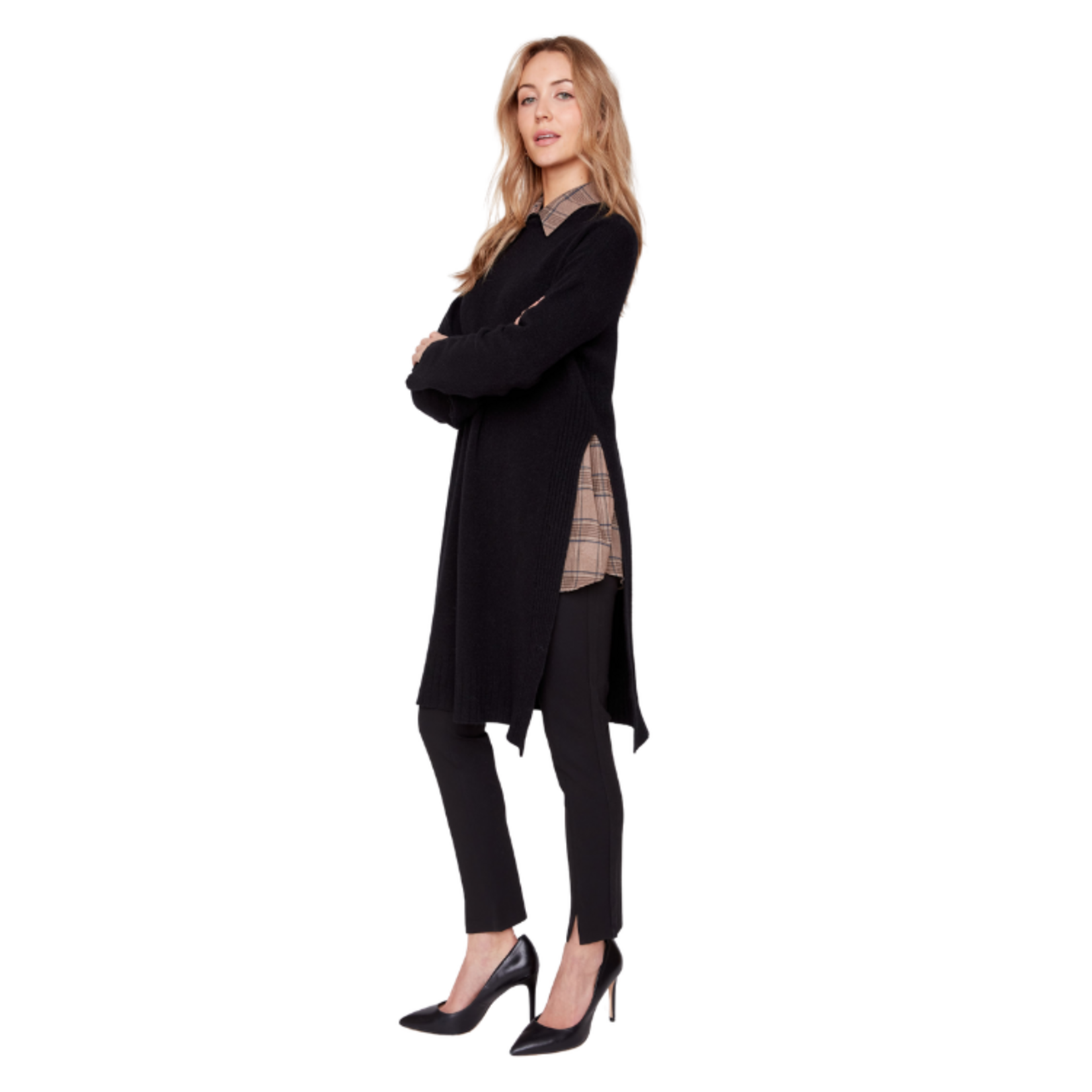 Renuar Renuar - Long Sleeve Knit Sweater Dress