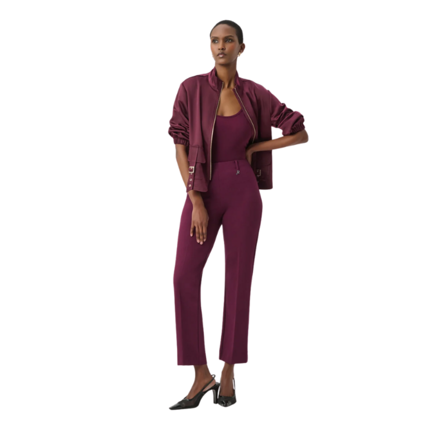 Joseph Ribkoff Joseph Ribkoff - High-Rise Wide-Fit Trousers
