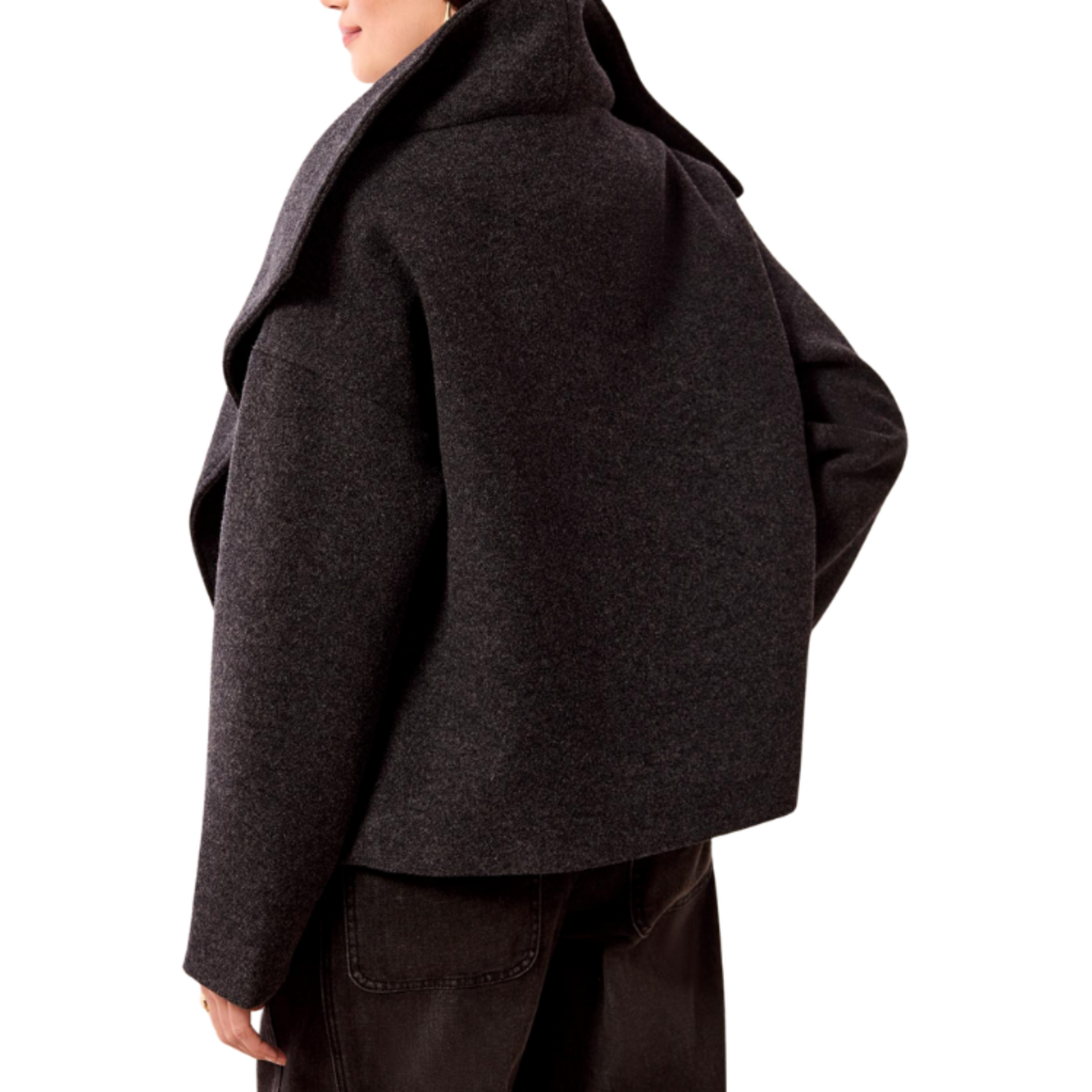 Tribal Tribal - Lofty Chic Funnel Neck Jacket