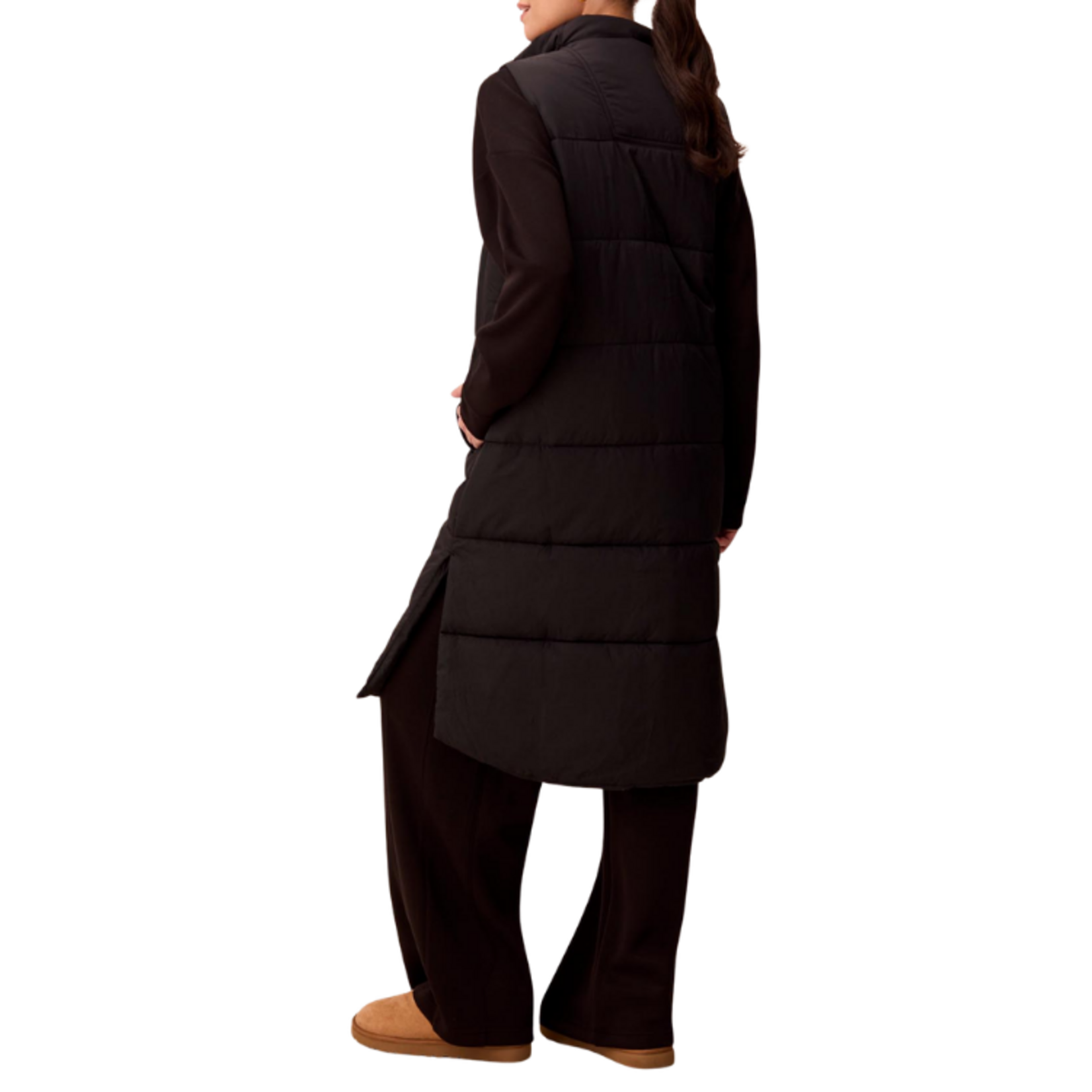 Tribal Tribal - Long Zip-Front Quilted Vest