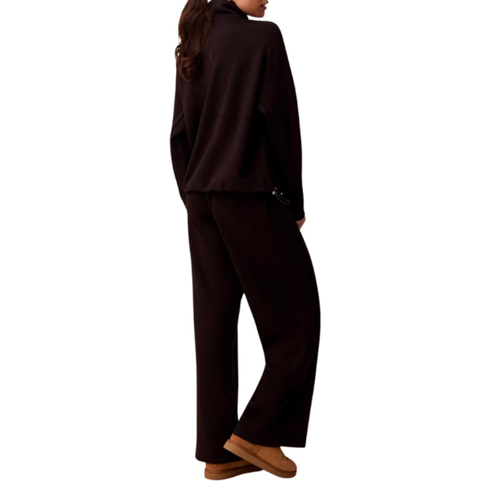 Tribal Tribal - Long-Sleeve Mock Neck Top w/ Zipper
