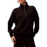 Tribal Long-Sleeve Mock Neck Top w/ Zipper