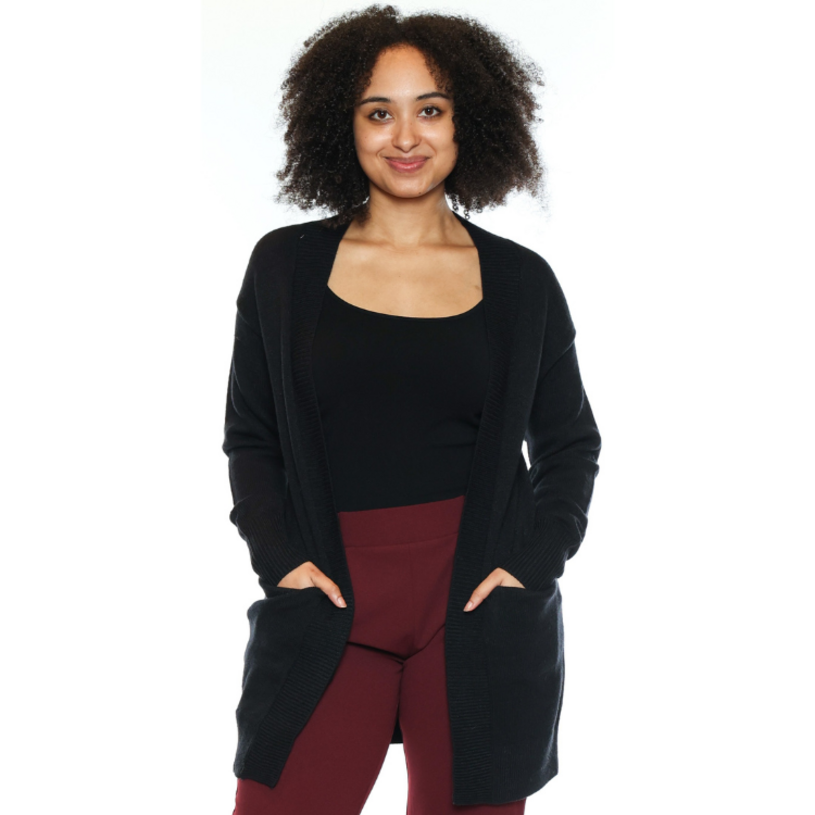 Papa Fashions Papa Fashions - Open Front Pocket Cardigan
