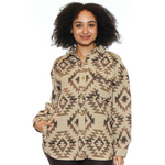 Papa Fashions Southwestern Print Shacket