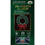 LED Advanced LED Advanced 28in Wreath w/ Bow