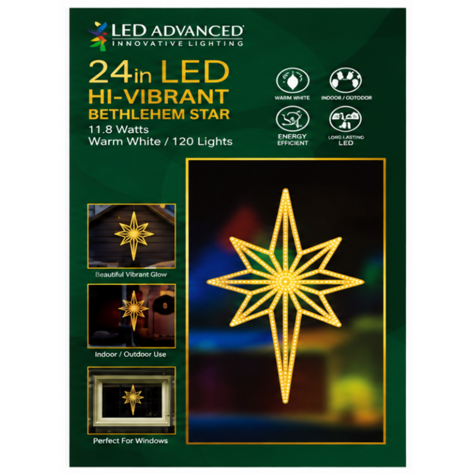 LED Advanced LED Advanced 24in Hi-Vibrant Bethelehem Star
