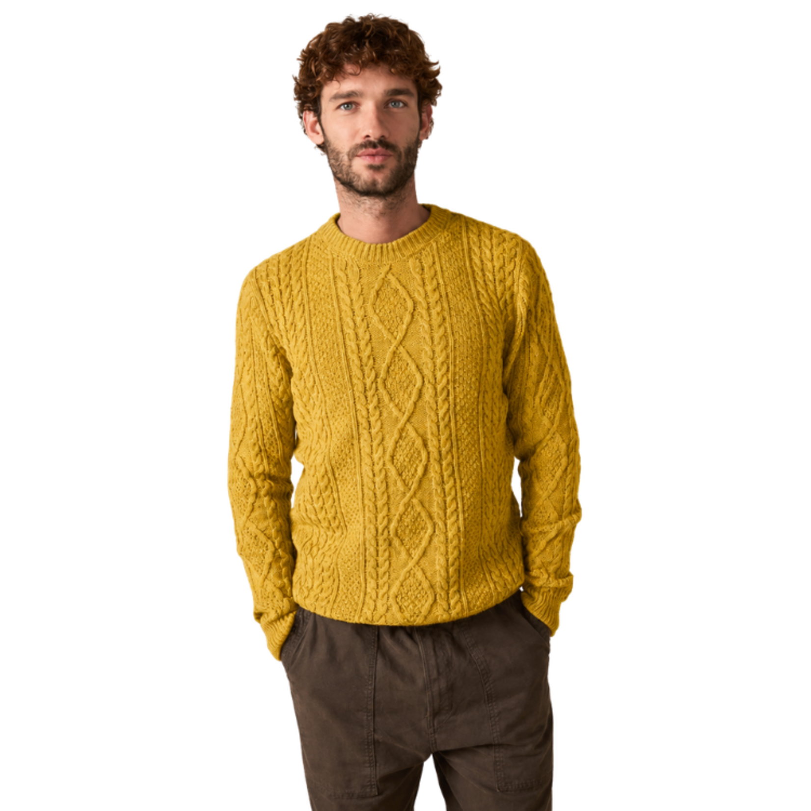IrelandsEye IrelandsEye - 'Carraroe' Cable Crew Neck Sweater