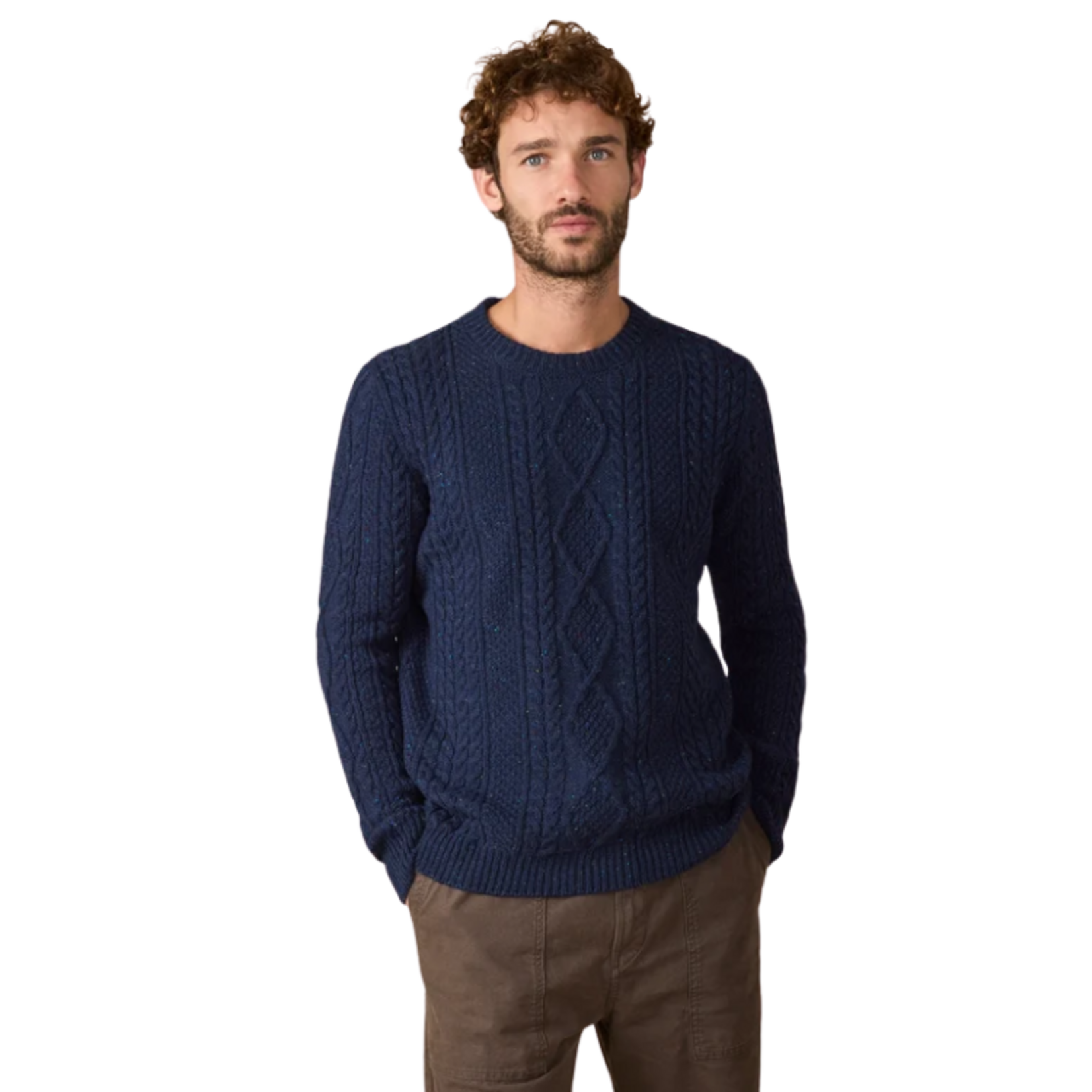 IrelandsEye IrelandsEye - 'Carraroe' Cable Crew Neck Sweater