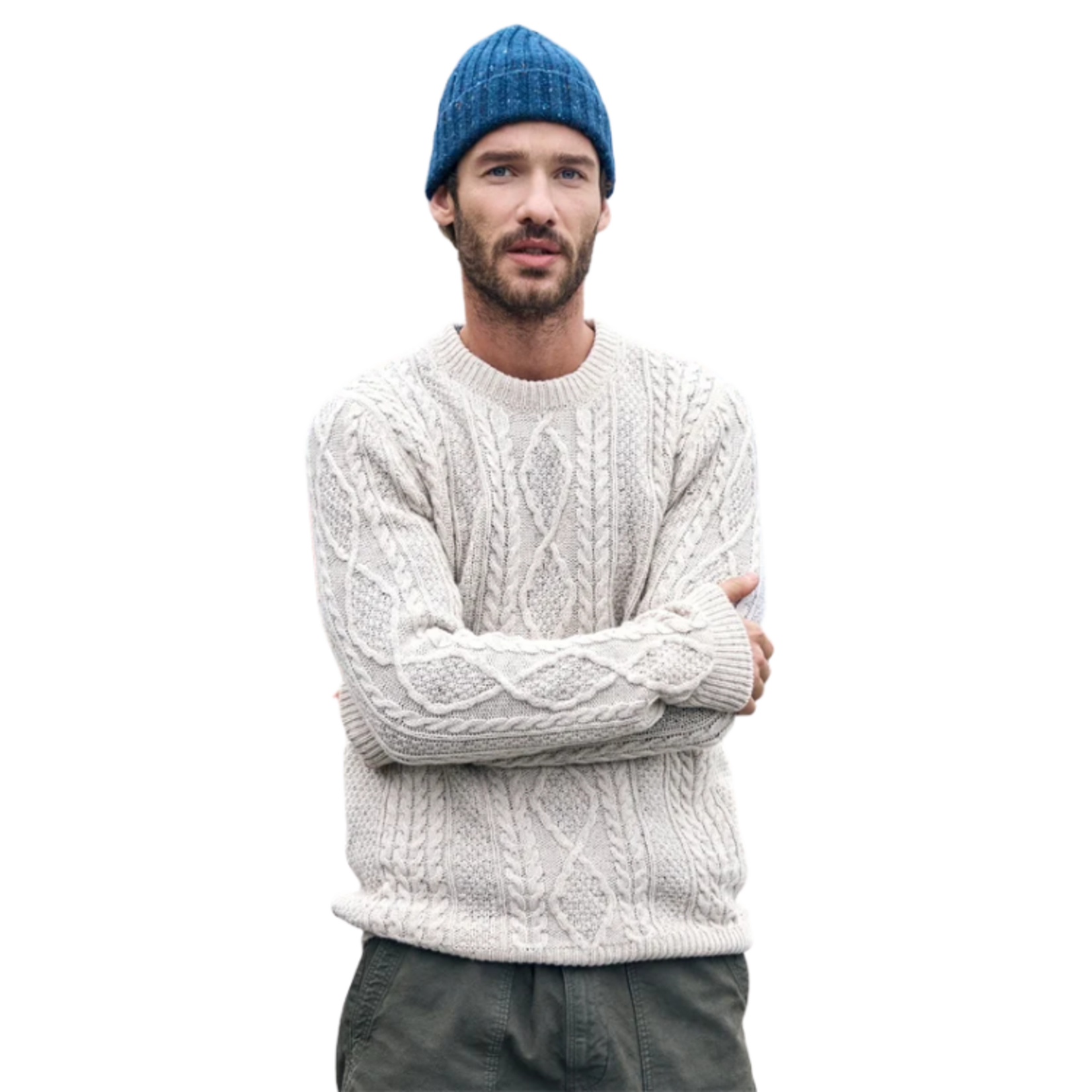 IrelandsEye IrelandsEye - 'Carraroe' Cable Crew Neck Sweater