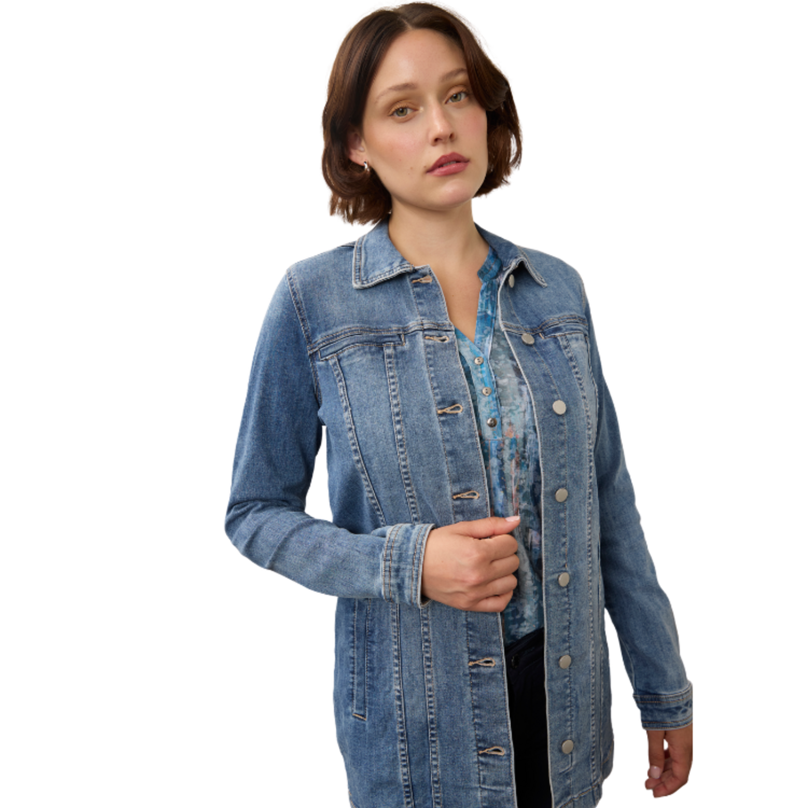 French Dressing French Dressing - Long  Denim Jacket