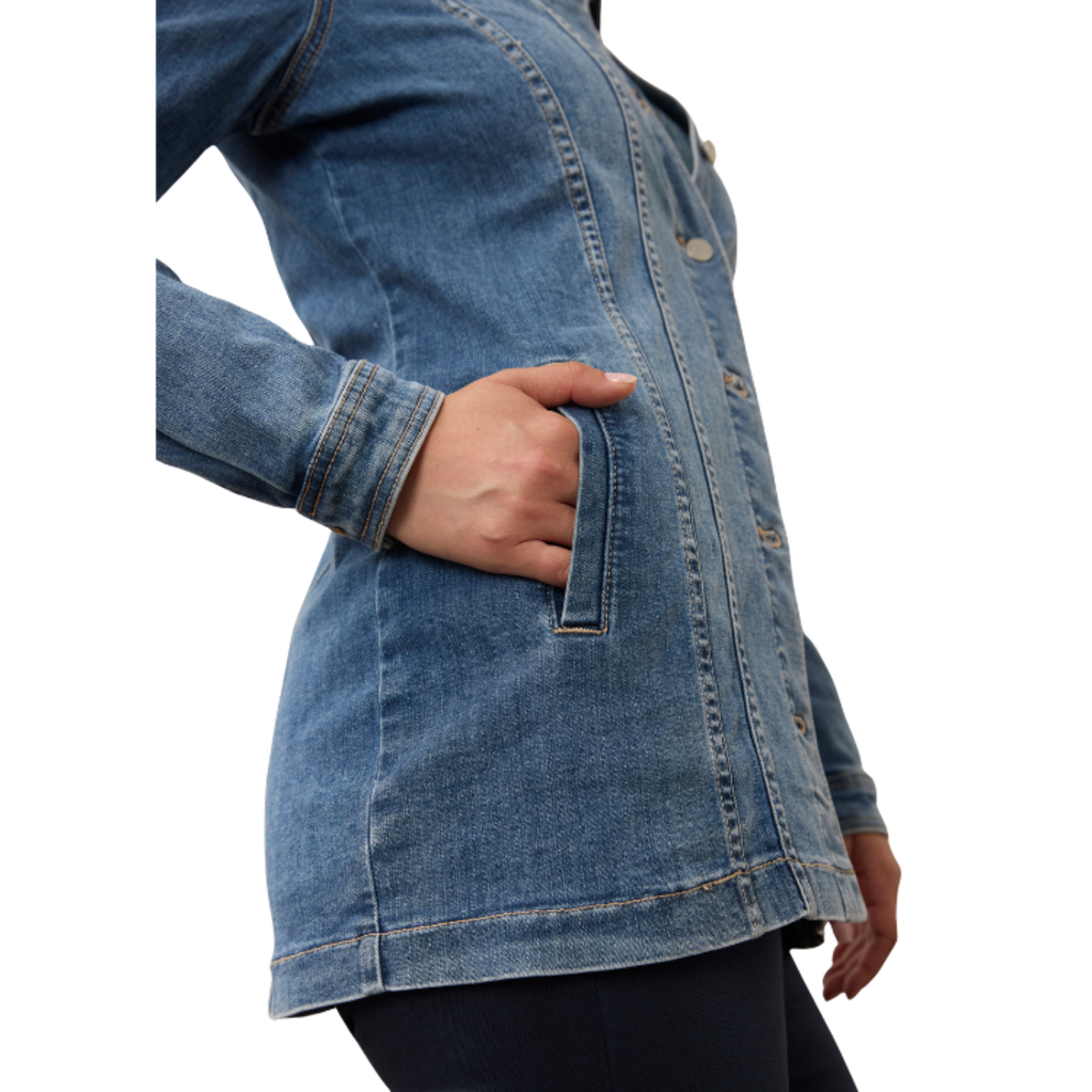 French Dressing French Dressing - Long  Denim Jacket