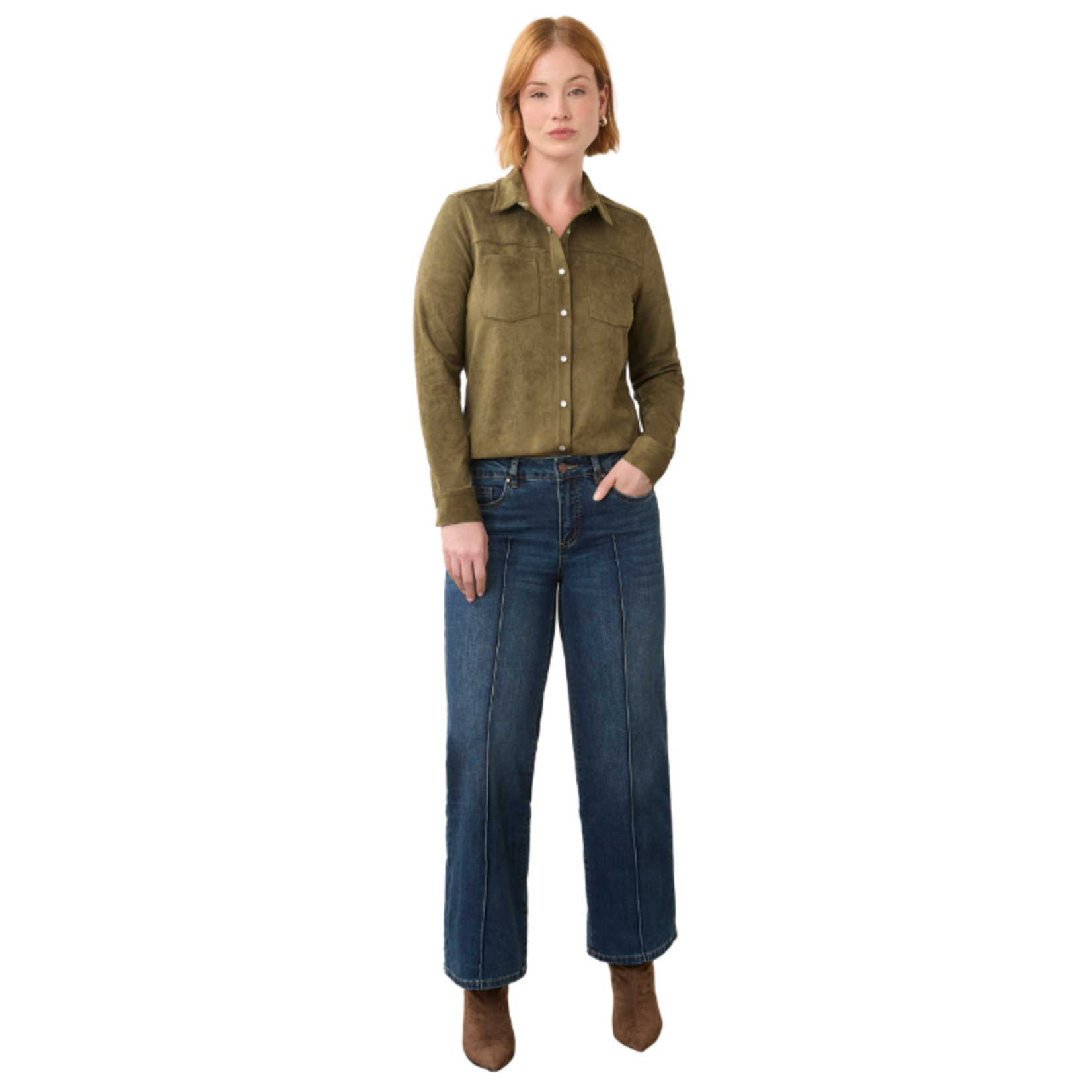 French Dressing French Dressing - Long Sleeve Suede Shirt