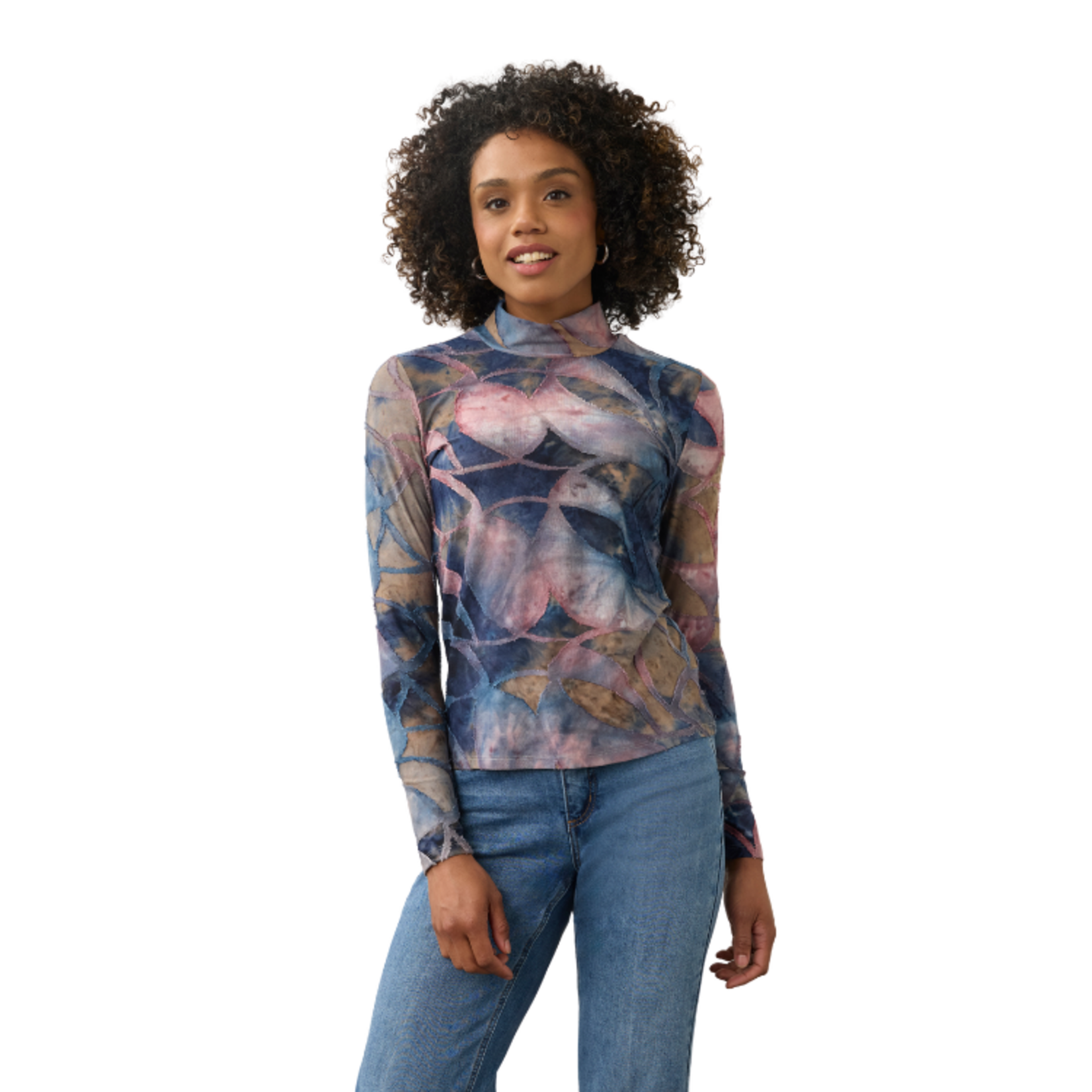 French Dressing French Dressing - Long-Sleeve Mock Neck Top