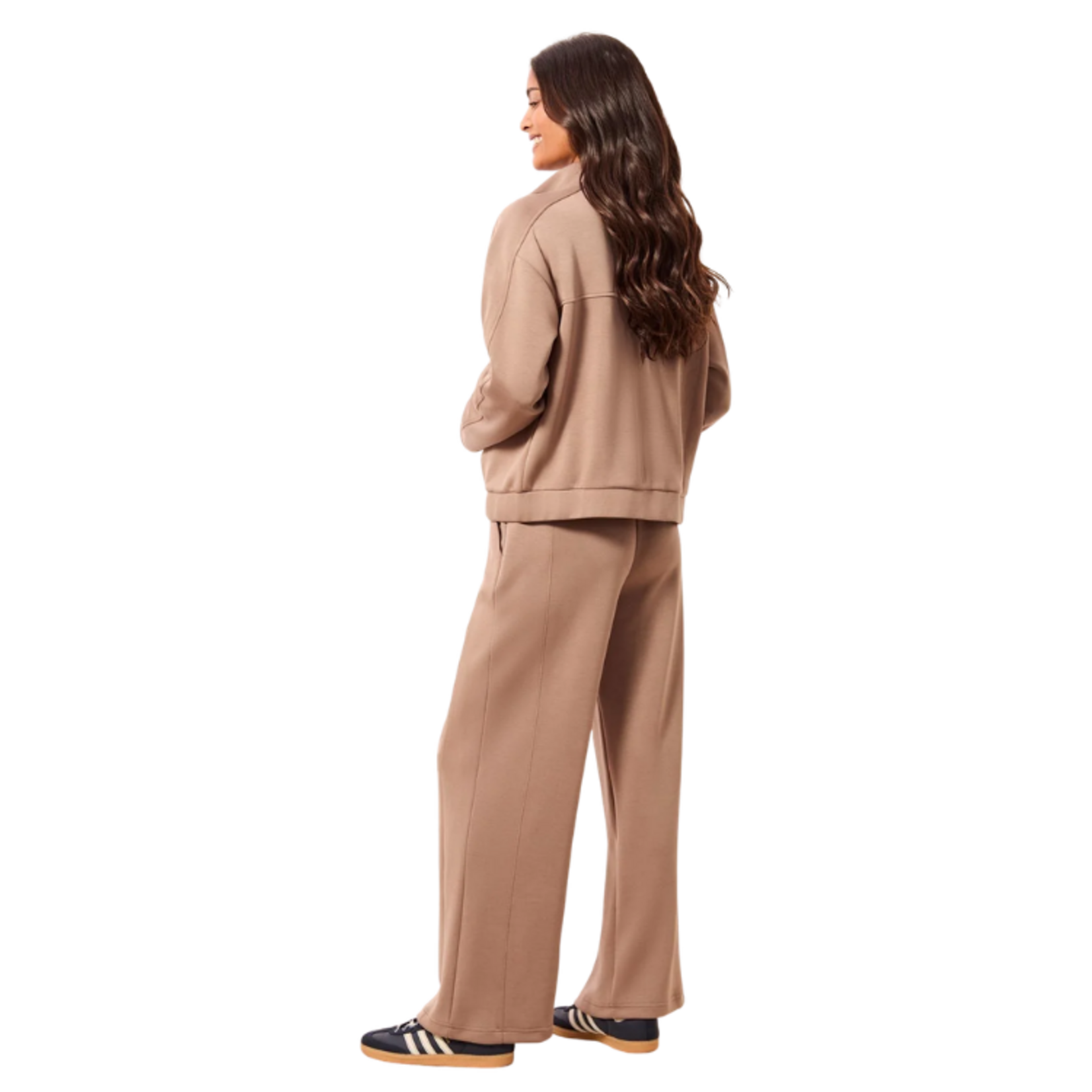 Tribal Tribal - Techno Lux Knit Pull-On Wide Leg Joggers