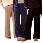 Tribal Techno Lux Knit Pull-On Wide Leg Joggers