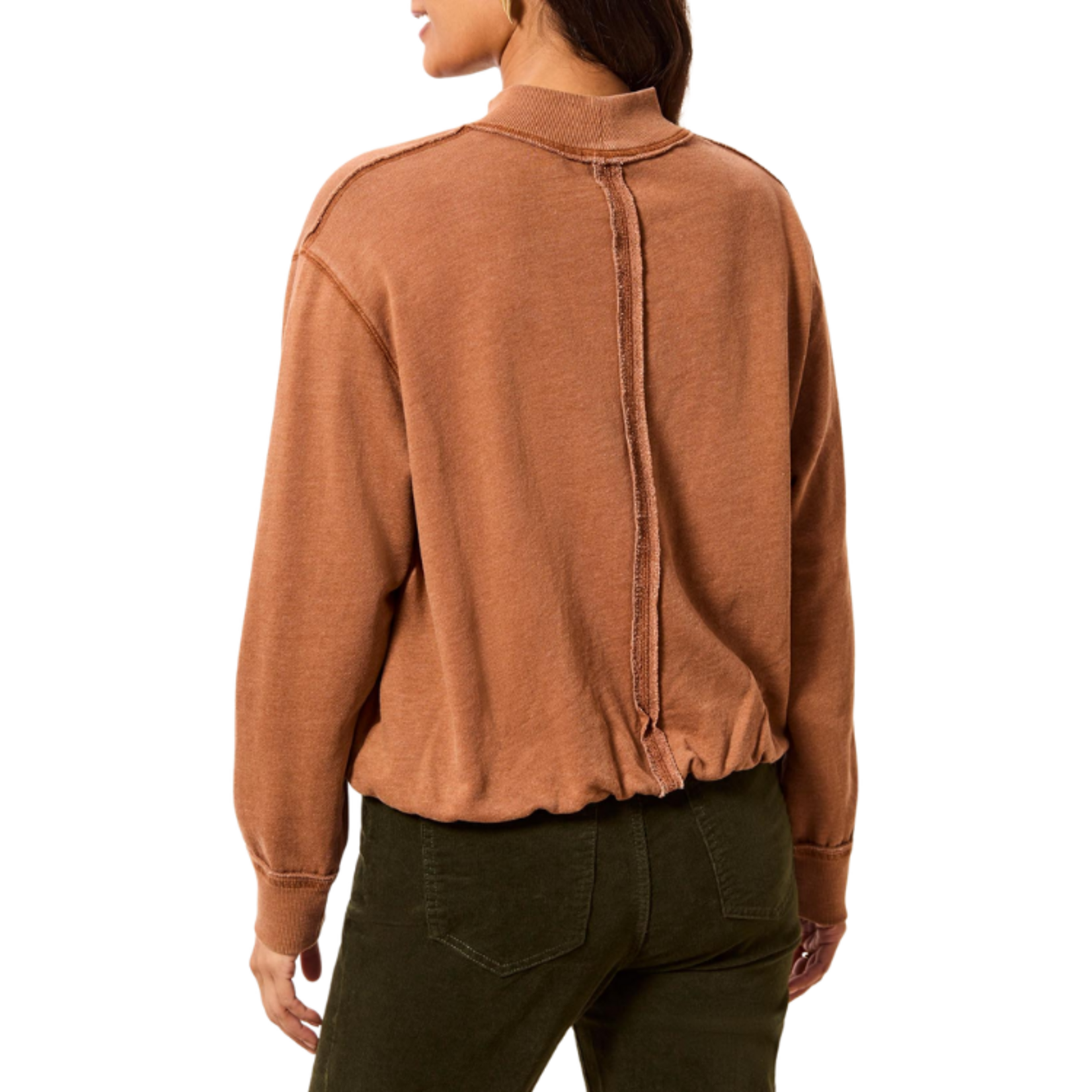 Tribal Tribal - Garment Dye Bubble Sweatshirt w/ Rib