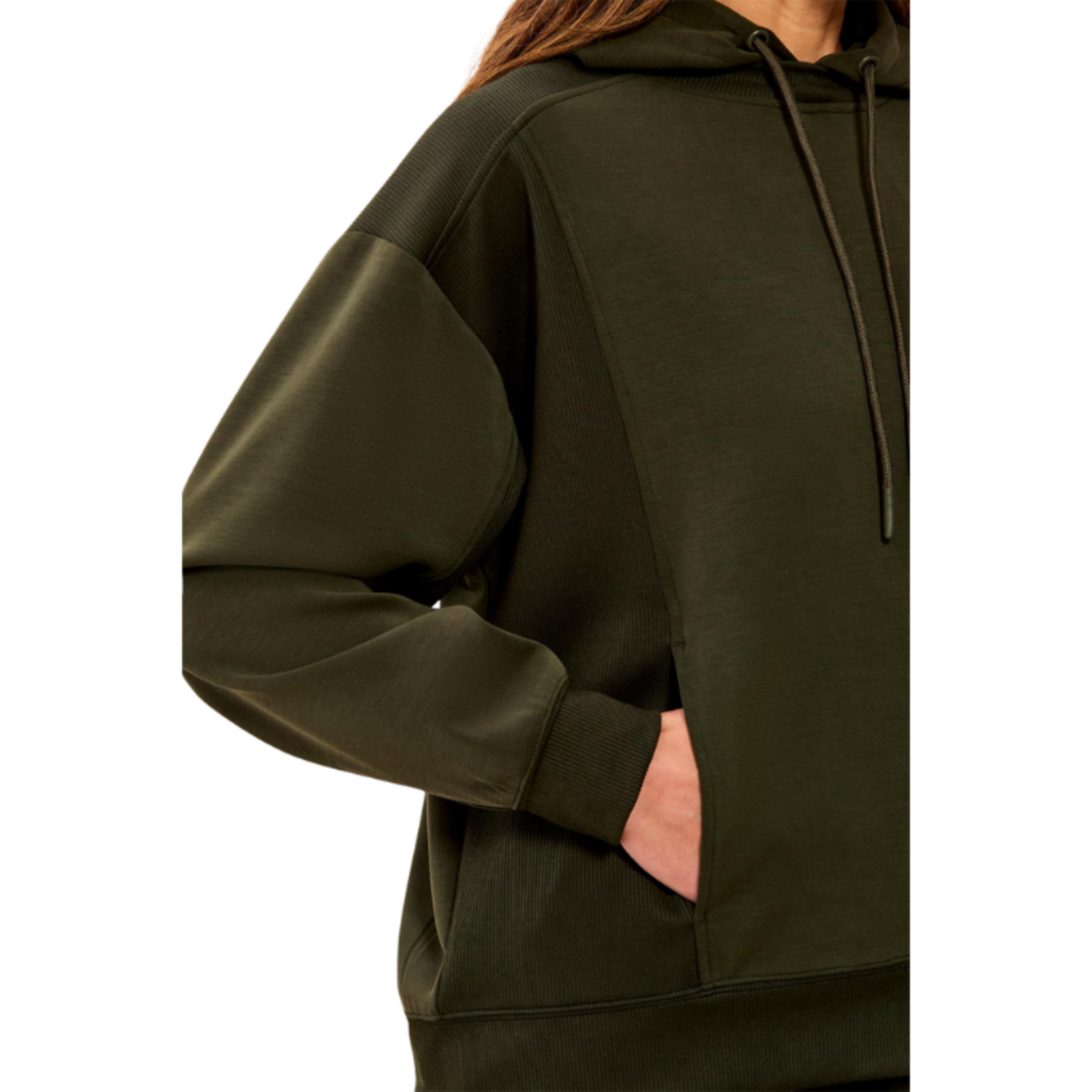 Tribal Tribal - Combo Fabric Hoodie w/ Pockets