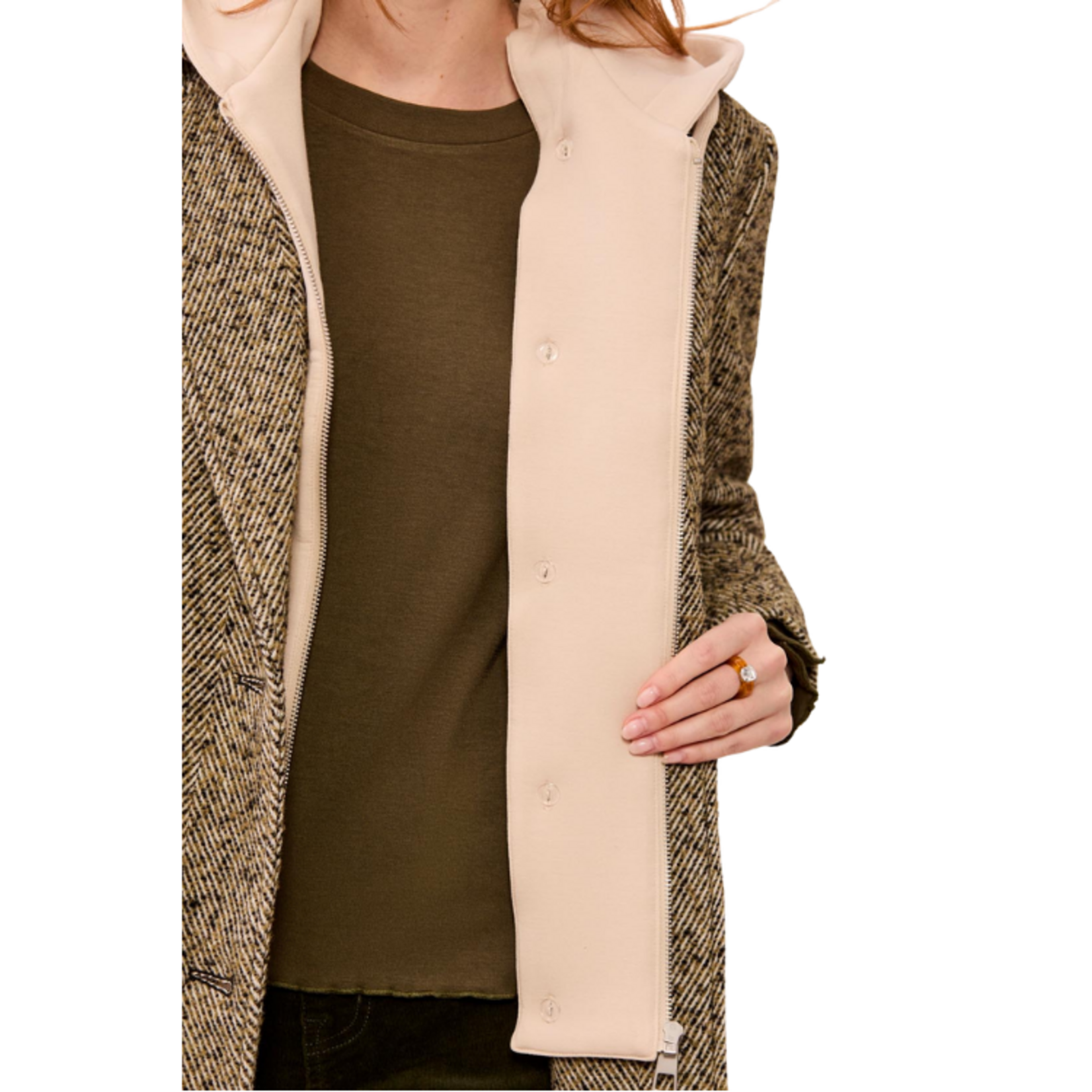Tribal Tribal - Car Coat w/ Removable Hood Fooler