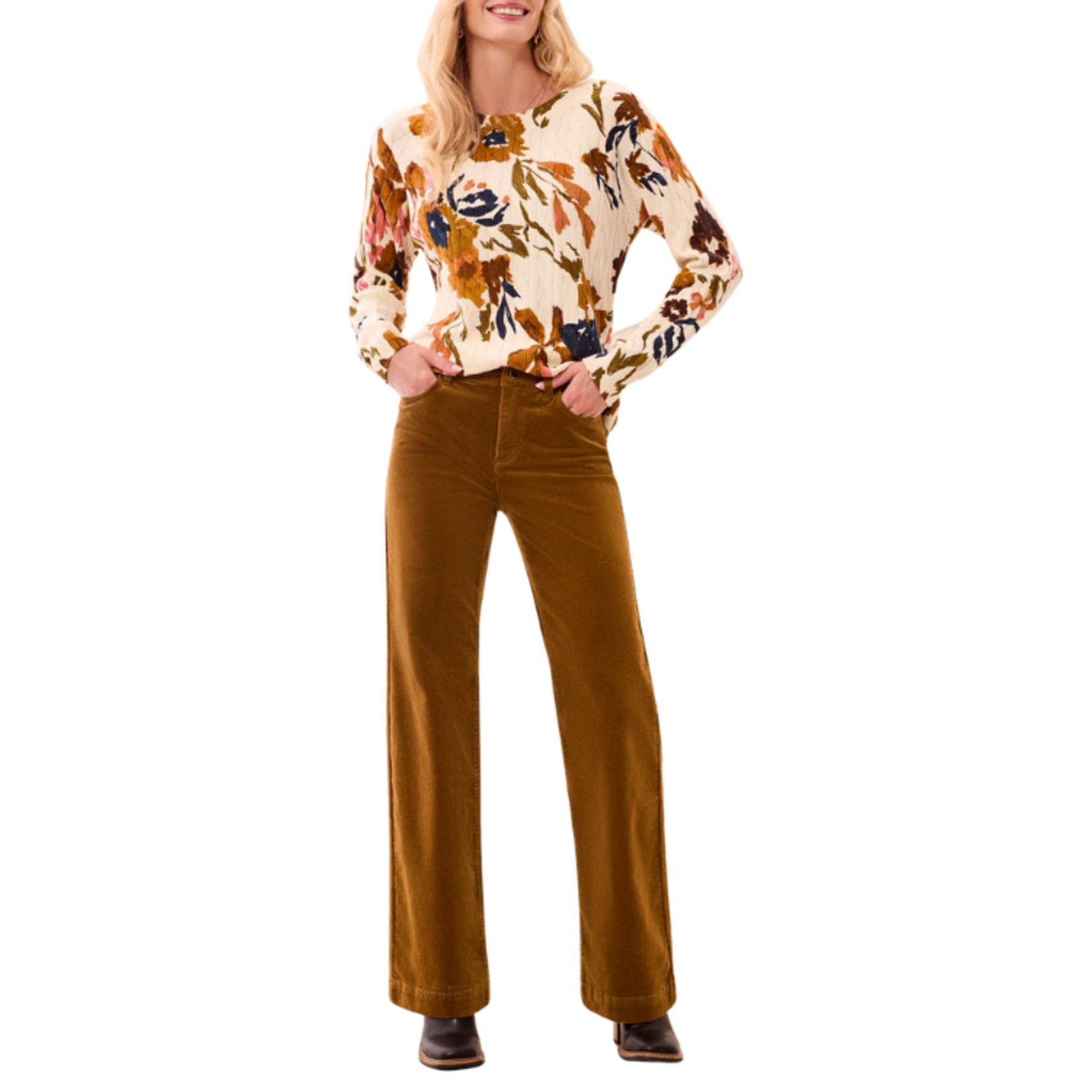 Tribal Tribal - Fly Front Five Pocket Pant