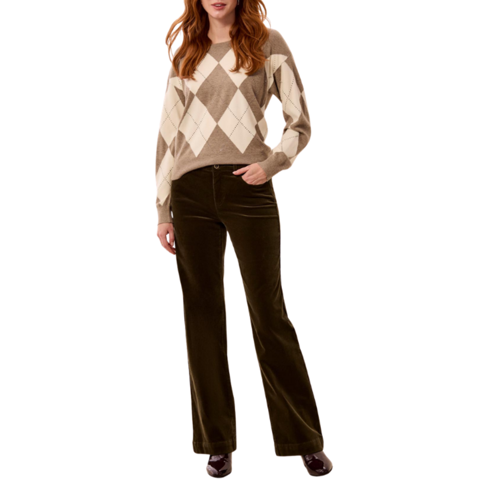 Tribal Tribal - Fly Front Five Pocket Pant