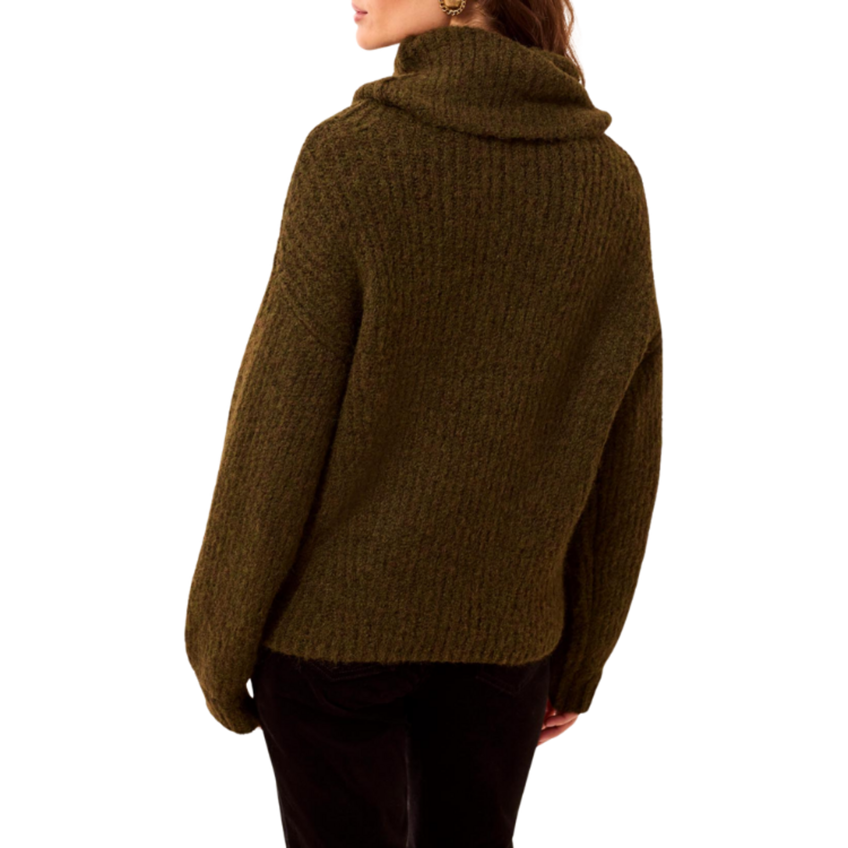 Tribal Tribal - Drama Funnel Neck Sweater