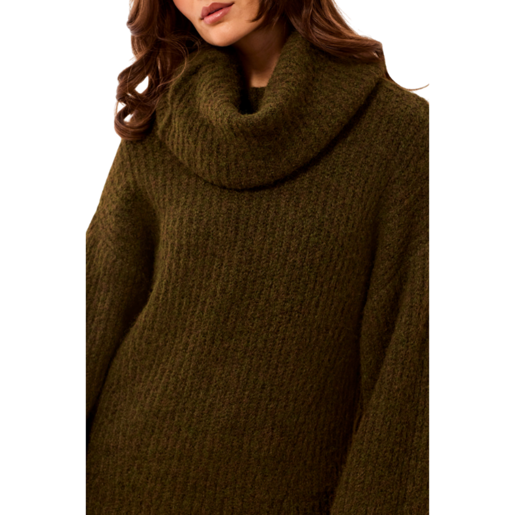 Tribal Tribal - Drama Funnel Neck Sweater