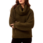 Tribal Drama Funnel Neck Sweater