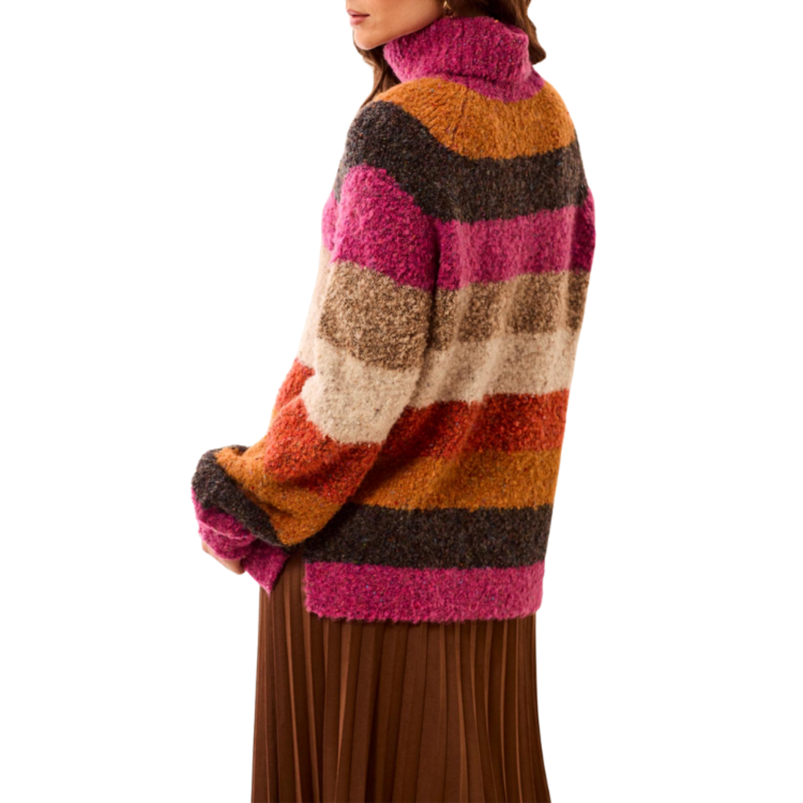 Tribal Tribal - Long Sleeve Turtle Neck Sweater