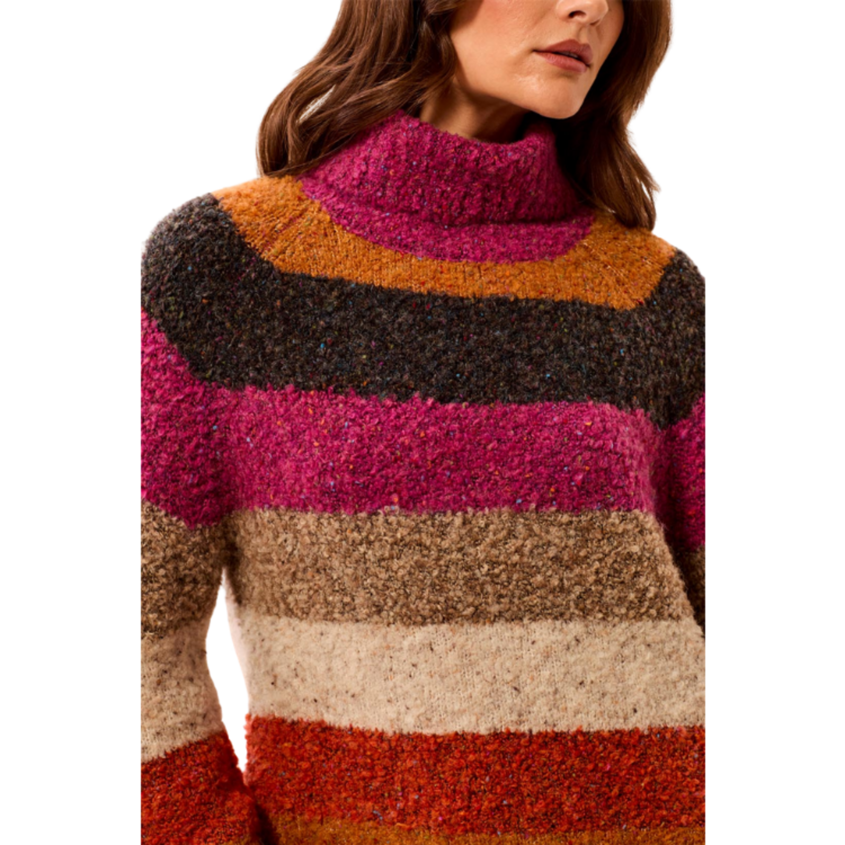 Tribal Tribal - Long Sleeve Turtle Neck Sweater