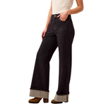 Tribal Brooke Palazzo Denim Jeans w/ Cuffs