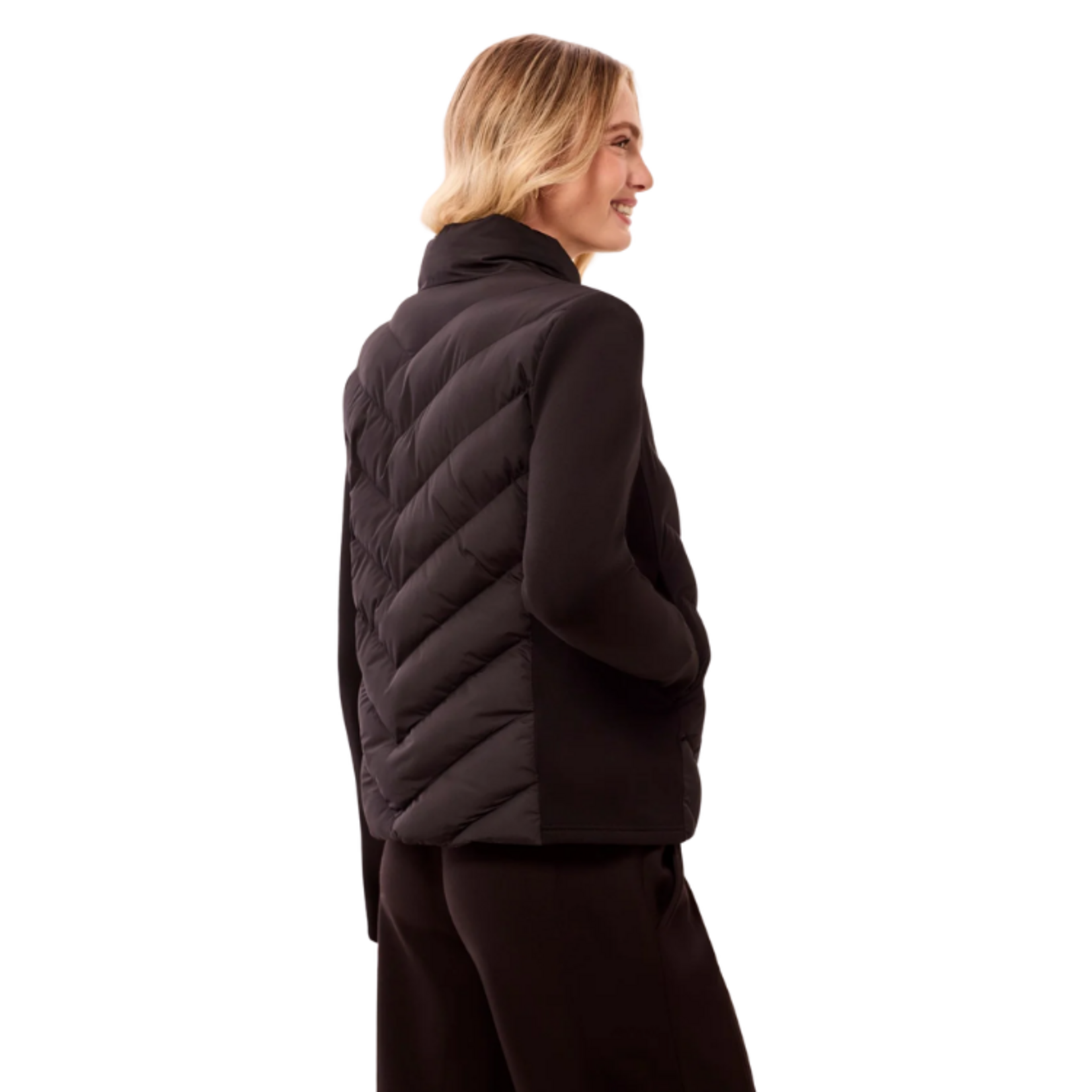 Tribal Tribal - Water Repellent Hybrid Puffer Jacket w/ Hood