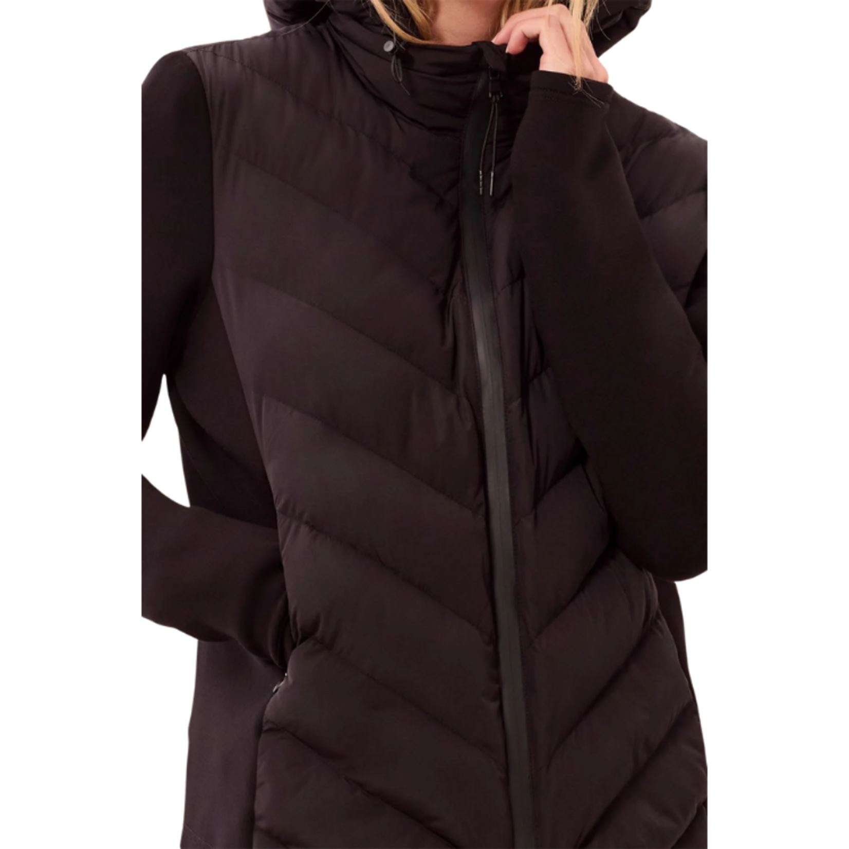 Tribal Tribal - Water Repellent Hybrid Puffer Jacket w/ Hood