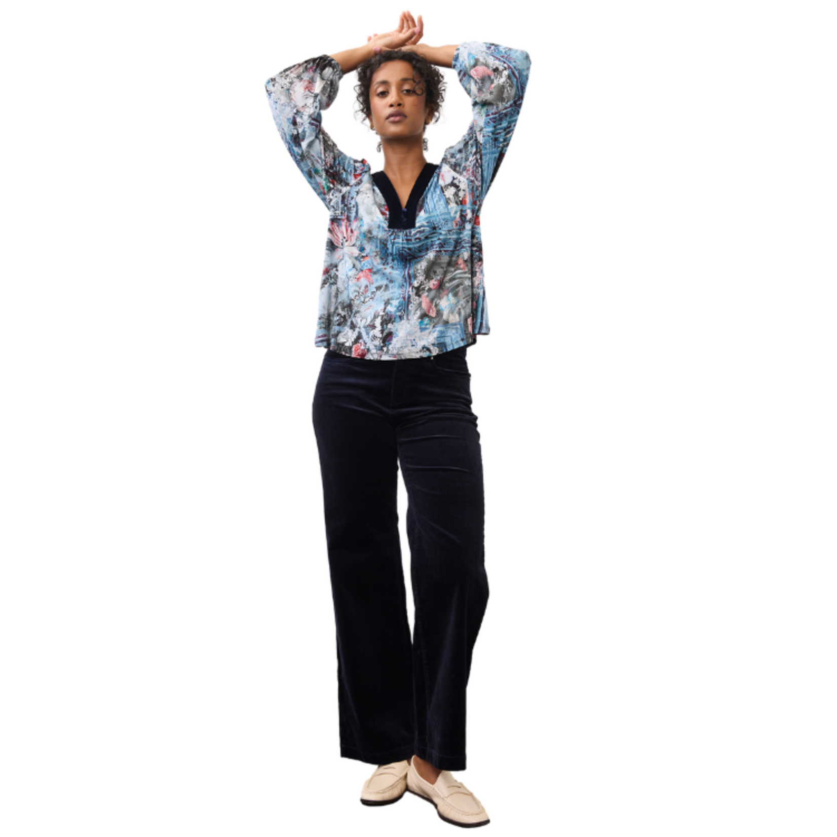 French Dressing French Dressing - Long Sleeve V-Neck Top