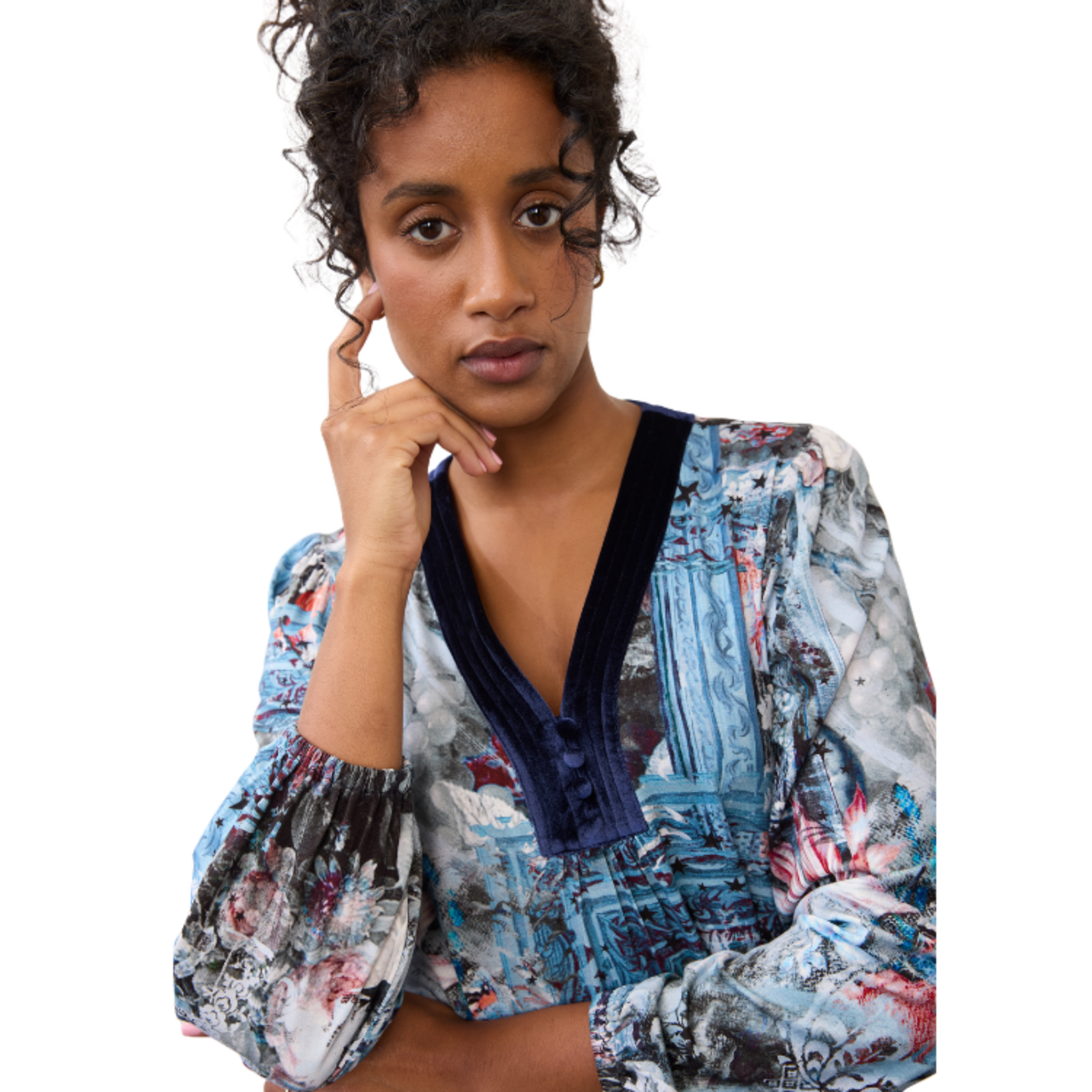 French Dressing French Dressing - Long Sleeve V-Neck Top