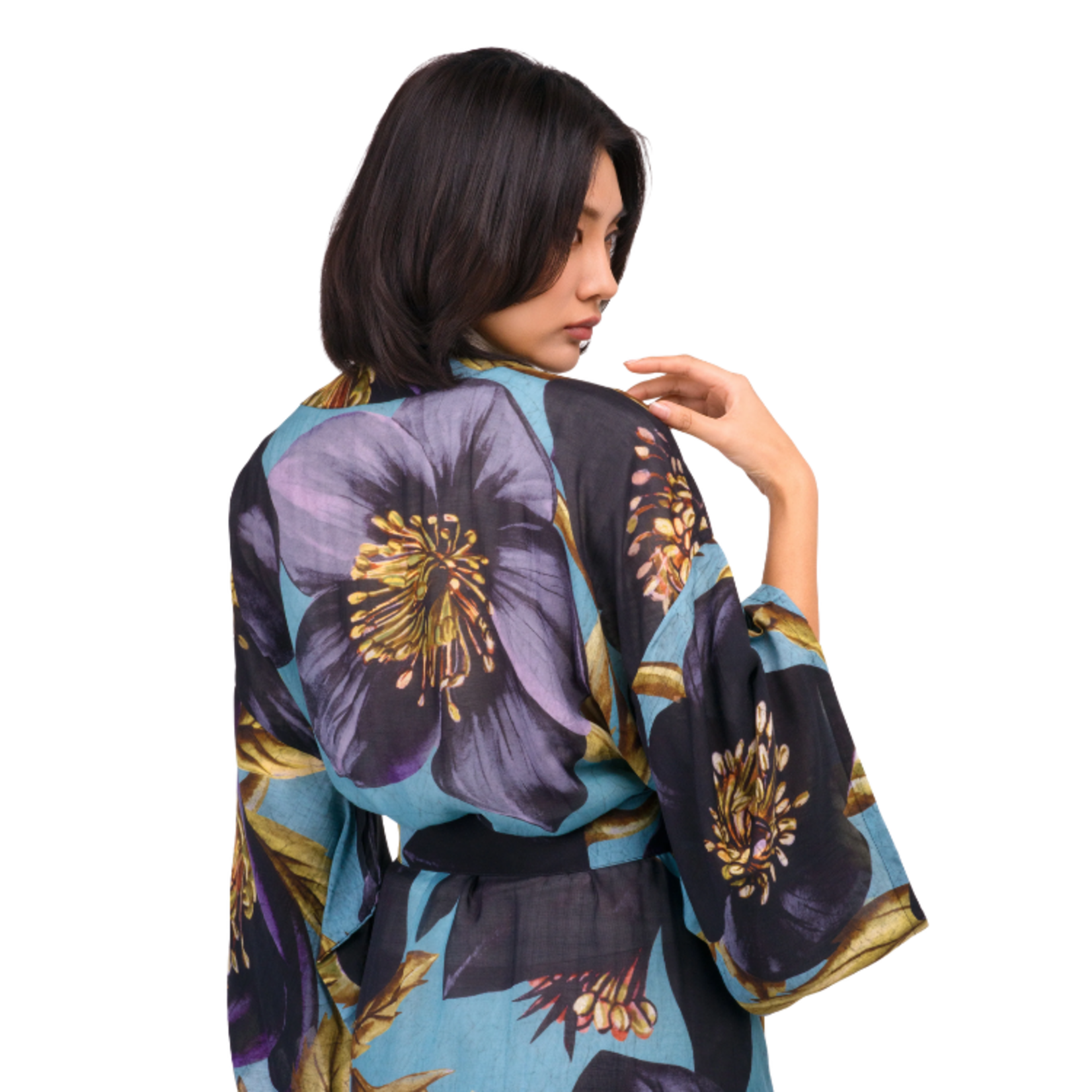 Powder Designs Powder Designs - Hellebore Long Kimono Gown