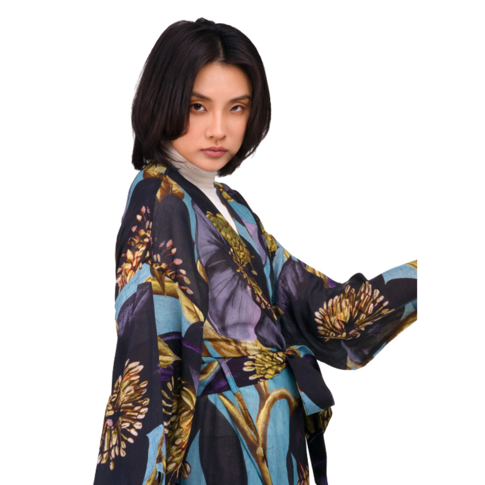 Powder Designs Powder Designs - Hellebore Long Kimono Gown