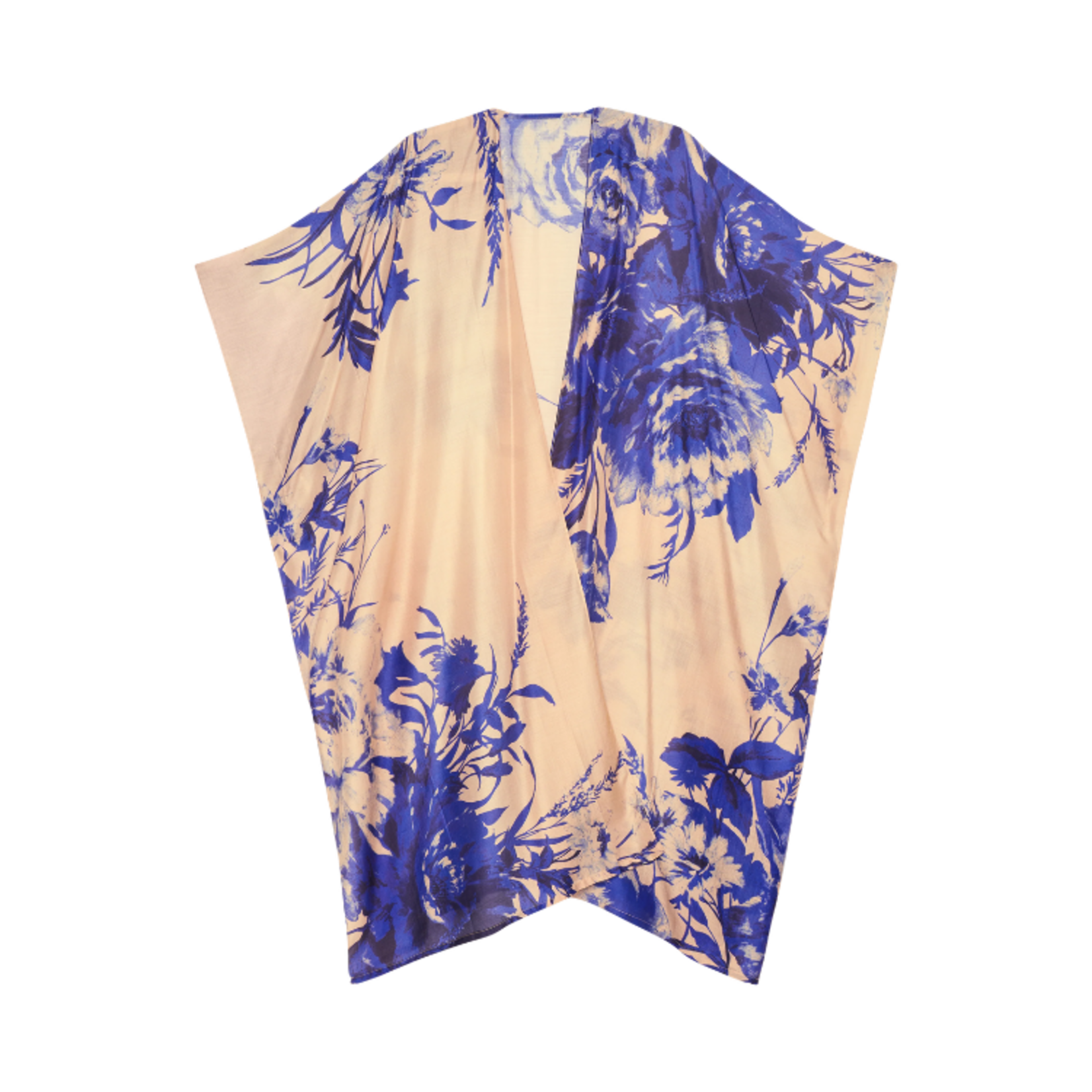 Powder - Beach Wrap Around China Blue Blooms OS