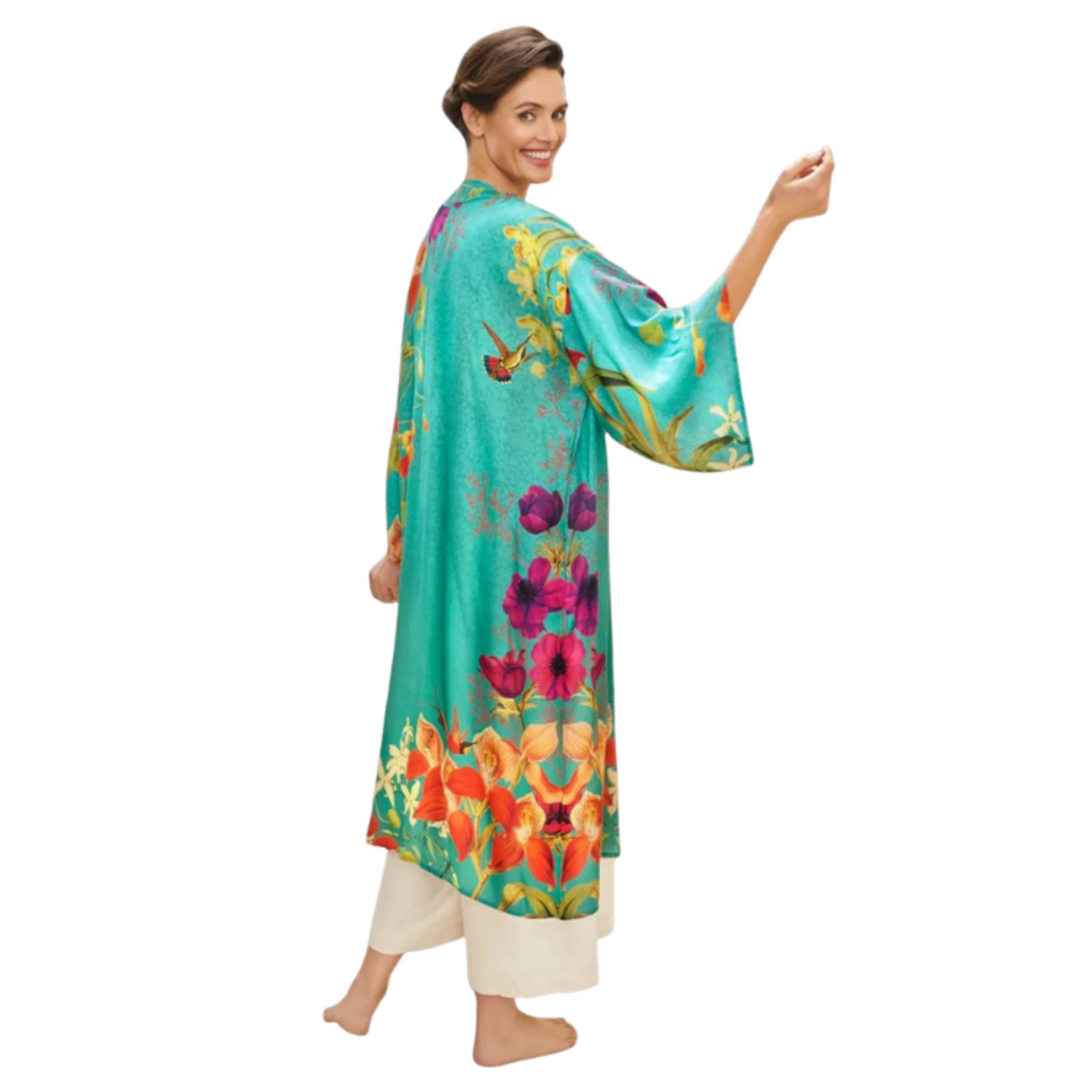 Powder - Hummingbird at Dusk Kimono Gown