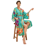 Hummingbird at Dusk Kimono Gown