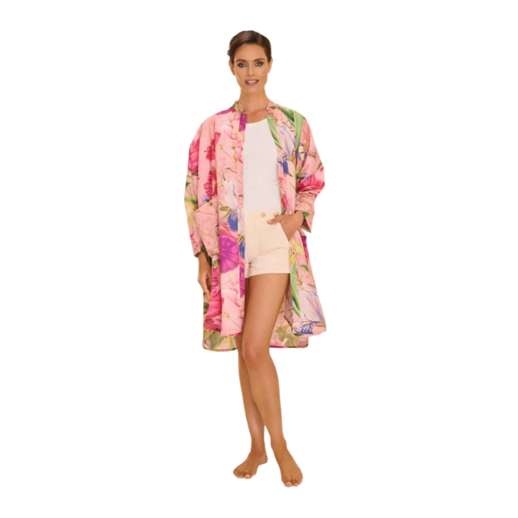 Powder - Floral Study Petal Oversized Shirt Dress OS