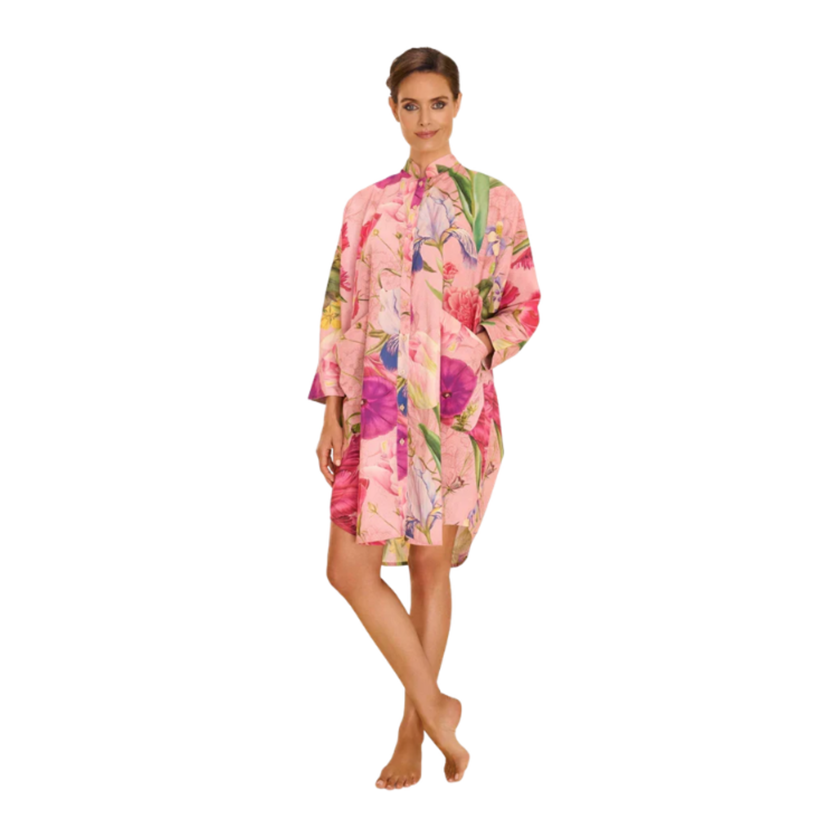 Powder - Floral Study Petal Oversized Shirt Dress OS