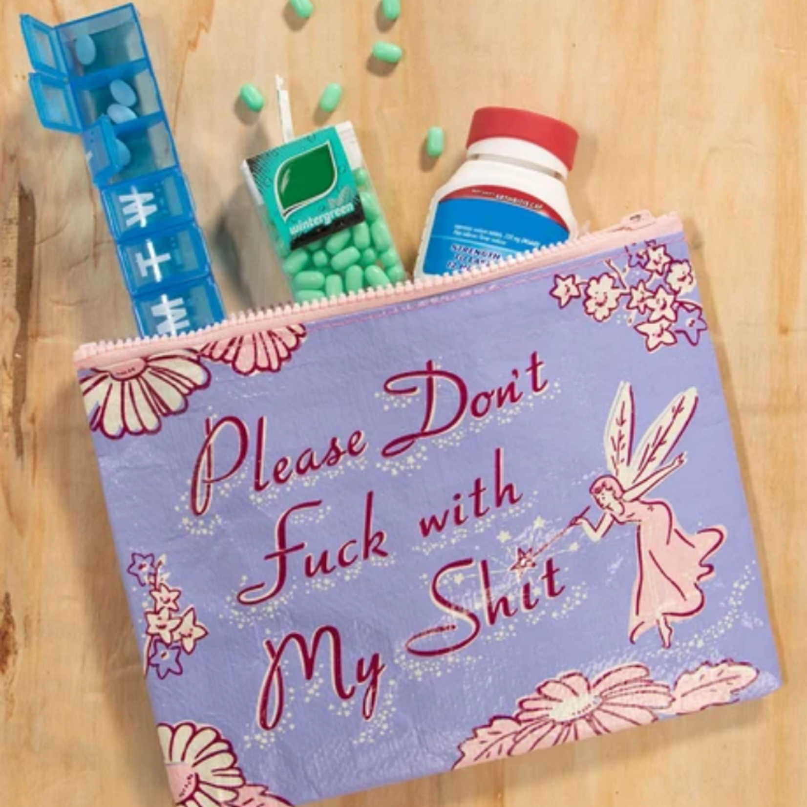 Blue Q Blue Q - Please Don't F*ck With My Sh*t Zipper Pouch
