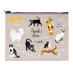 Blue Q People I Love: Cats Zipper Pouch