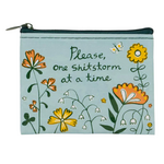 Blue Q Please, One Sh*tstorm at a Time Coin Purse