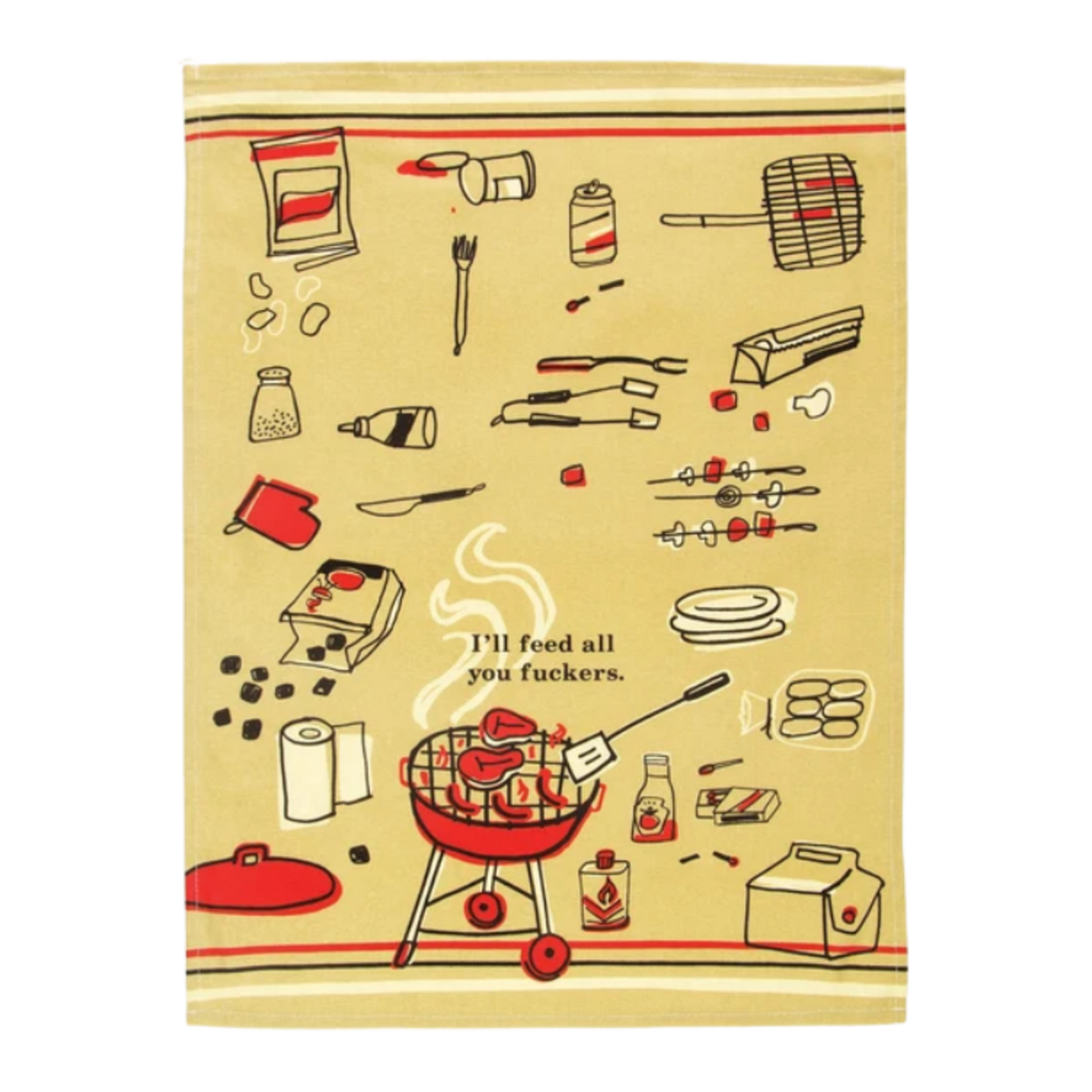 Blue Q Blue Q - I'll Feed You F*ckers Dish Towel