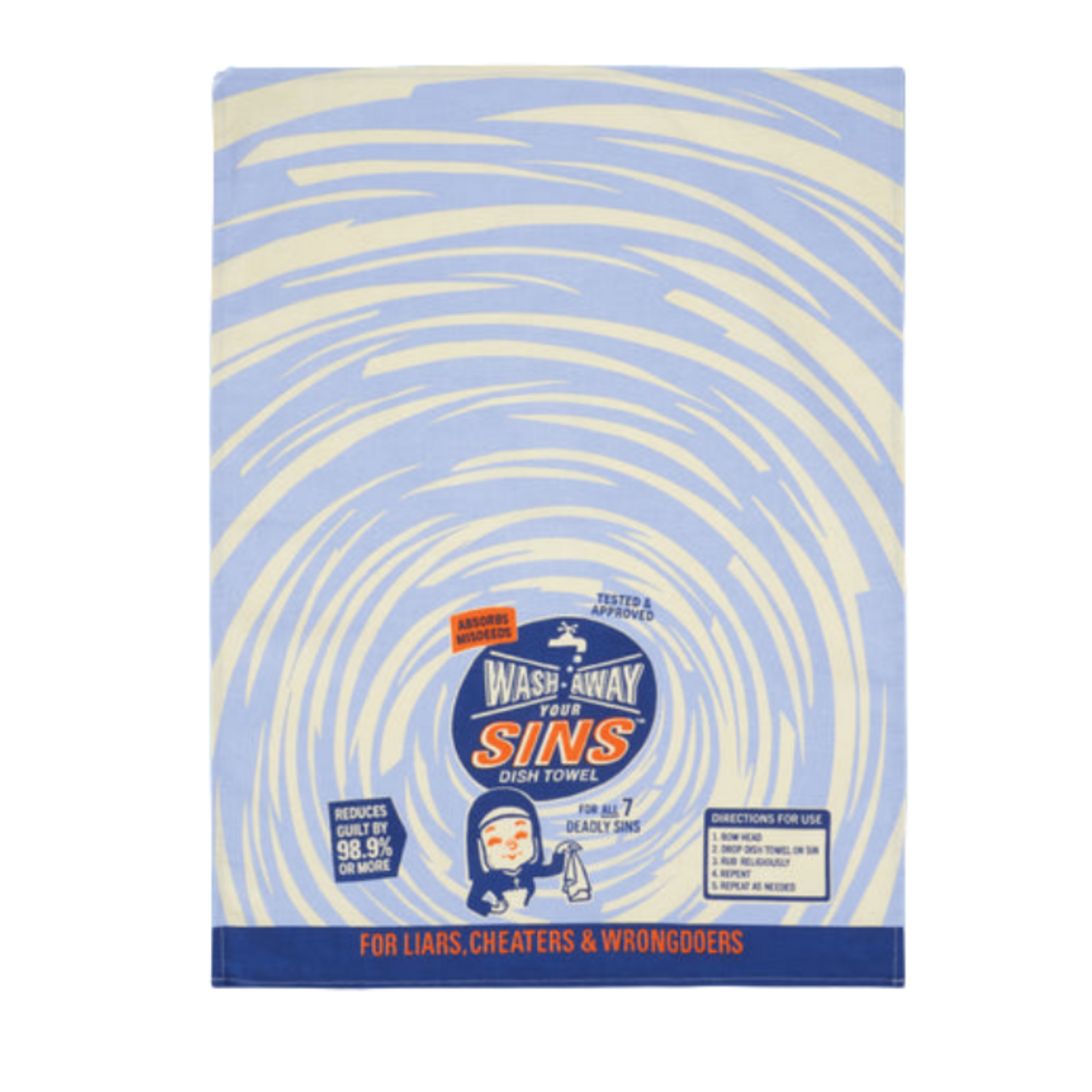 Blue Q Blue Q - Wash Away Your Sins Dish Towel