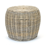 Bacon Basket Ware Kubu Rattan Ottoman Round