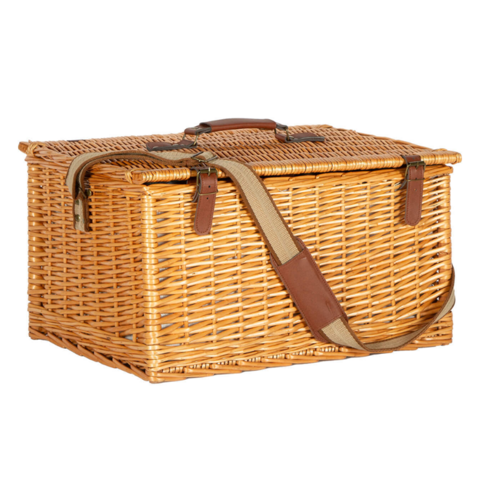 Willow 6 Person Picnic Basket w/ Insulated Lining