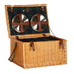 Willow 6 Person Picnic Basket w/ Insulated Lining
