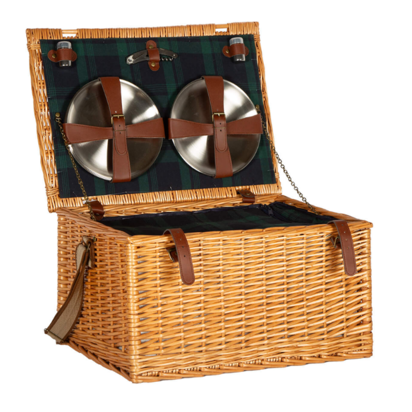 Willow 6 Person Picnic Basket w/ Insulated Lining